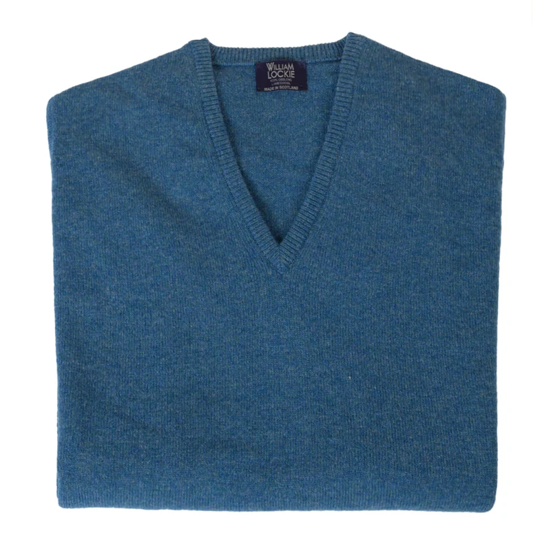 Klassischer Pullover mit V-Ausschnitt
