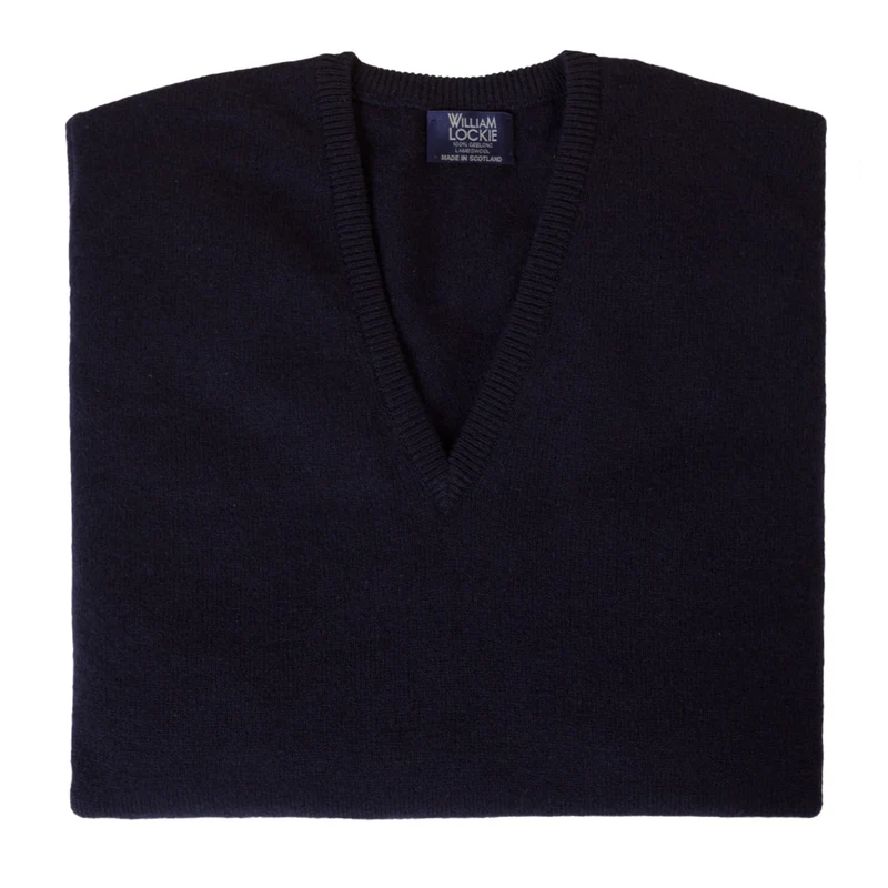 Klassischer Pullover mit V-Ausschnitt
