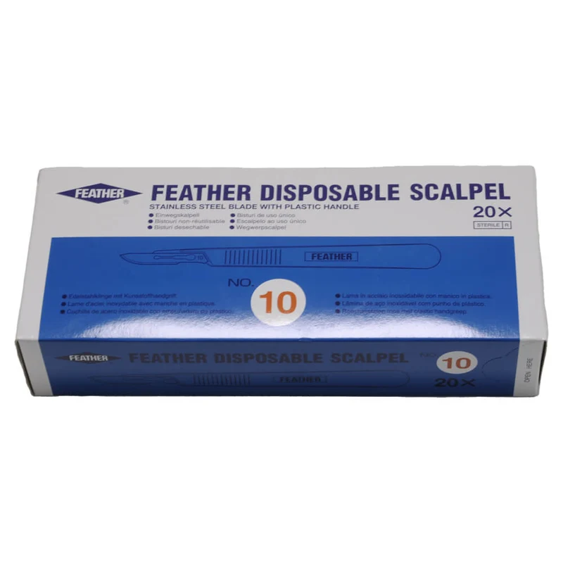 Feather Einmal-Skalpelle, steril, 20 Stück, versch. Figuren