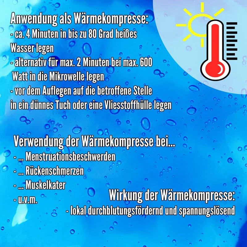 Kalt Warm Kompresse, Gel, Mikrowellen geeignet, 7,5x35 cm, 3 St.