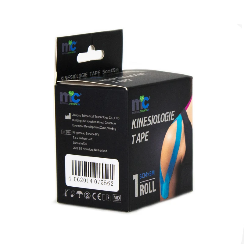 Medicalcorner24 Power Kinesiologie Tape, 5 cm x 5 m, 12 Rollen in 6 verschiedenen Farben