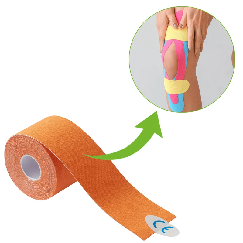 Medicalcorner24 Power Kinesiologie Tape orange 5 cm x 5 m