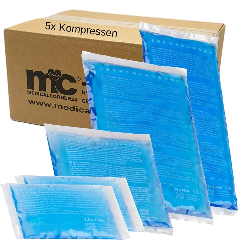 1 Set Kalt Warm Kompressen, 4 Größen, 5 St.
