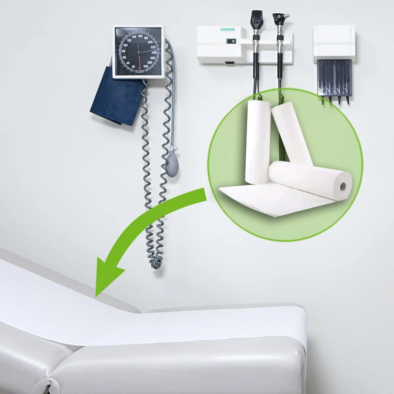 Medicalcorner24 Ärztekrepp, Liegenpapier, 2-lagig, 39cmx50m 1 Rollen