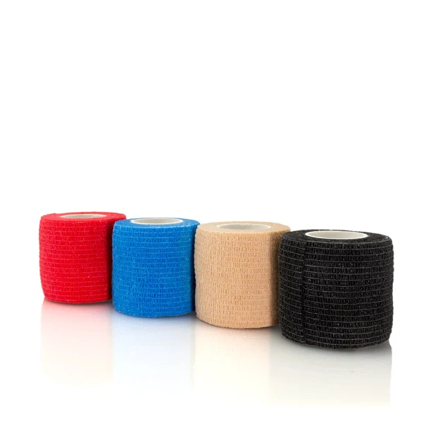 Haftbandage 5 cm Breite - 12 Rollen - Mix-Set in 4 Farben