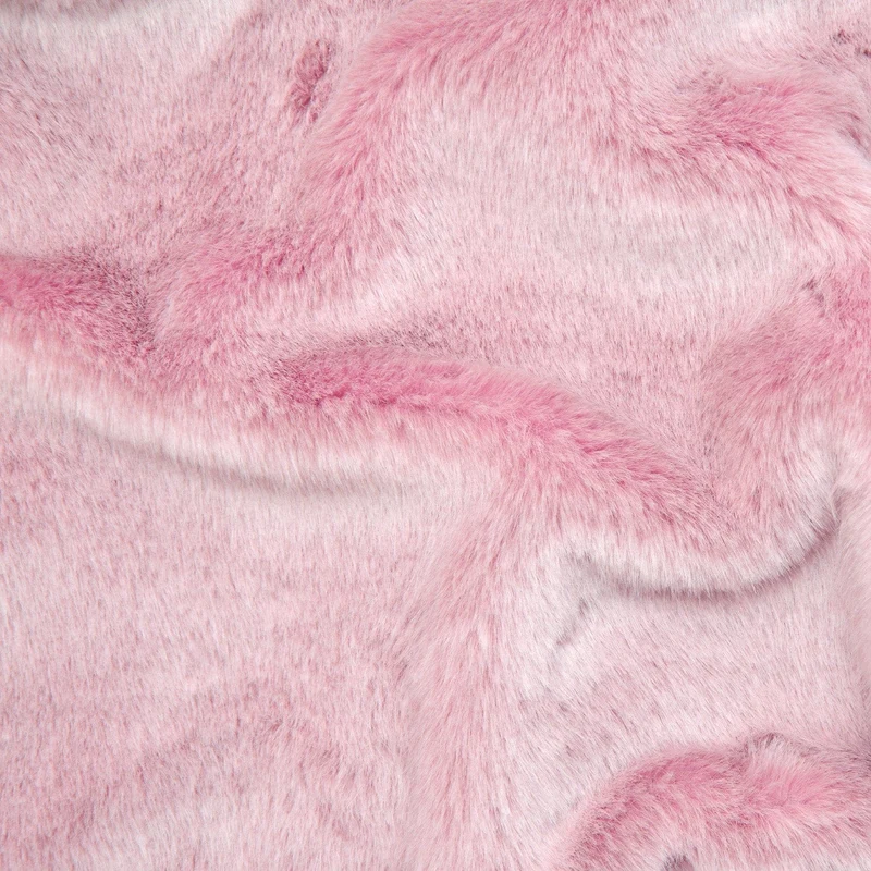 Luxury Faux Fur Electric Heated Throw - pink