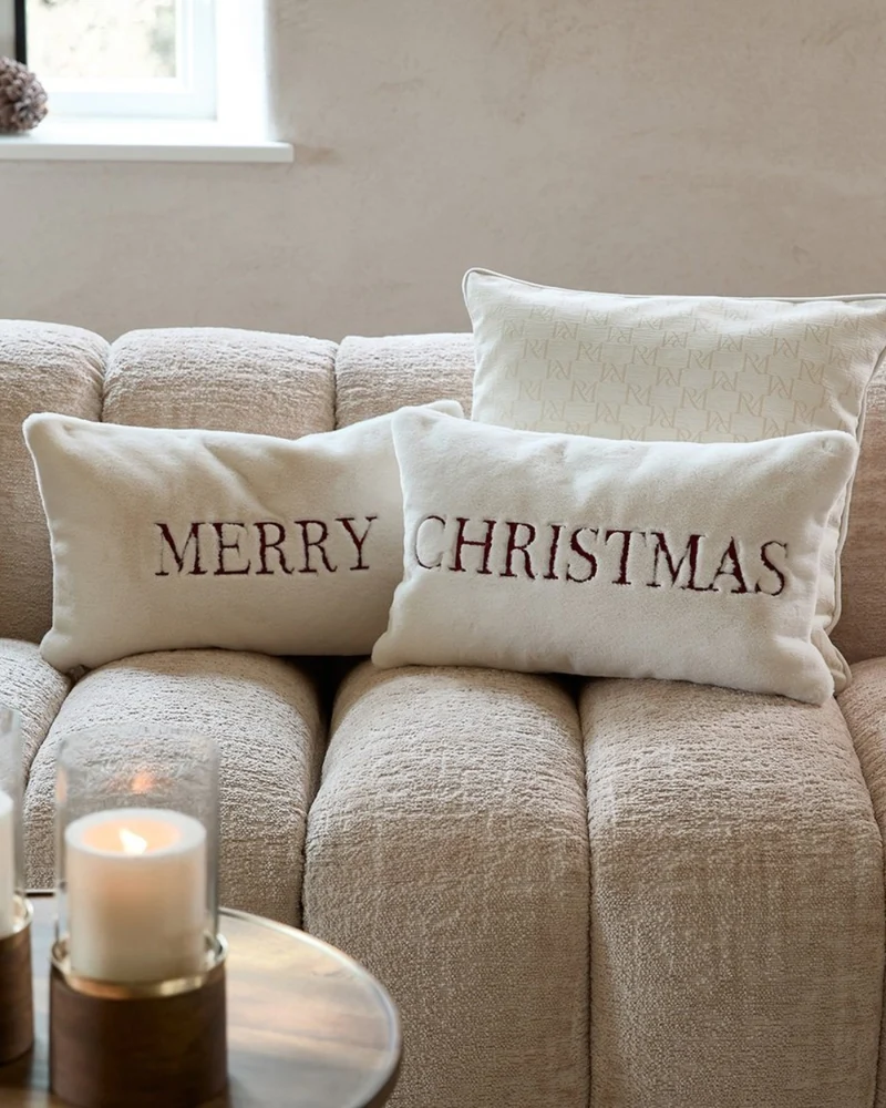 Kissenbezug "Merry Christmas 50x30" von Rivièra Maison