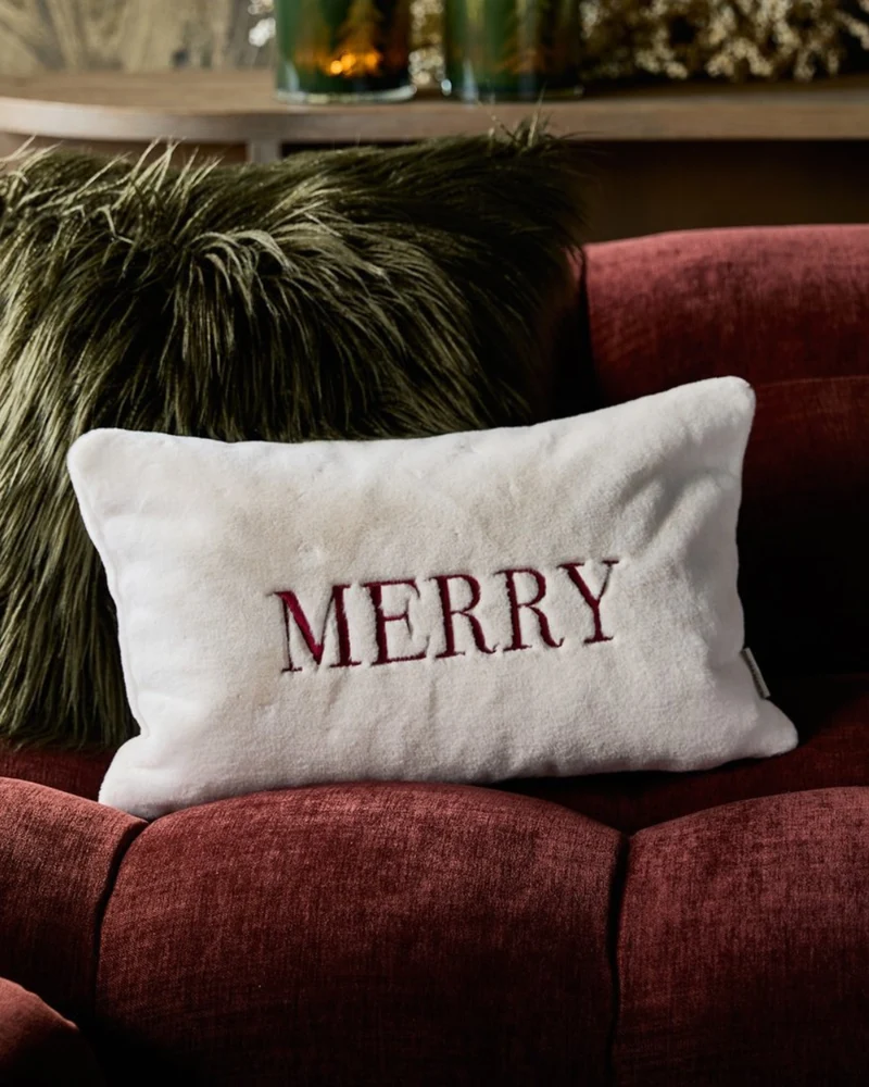 Kissenbezug "Merry Christmas 50x30" von Rivièra Maison