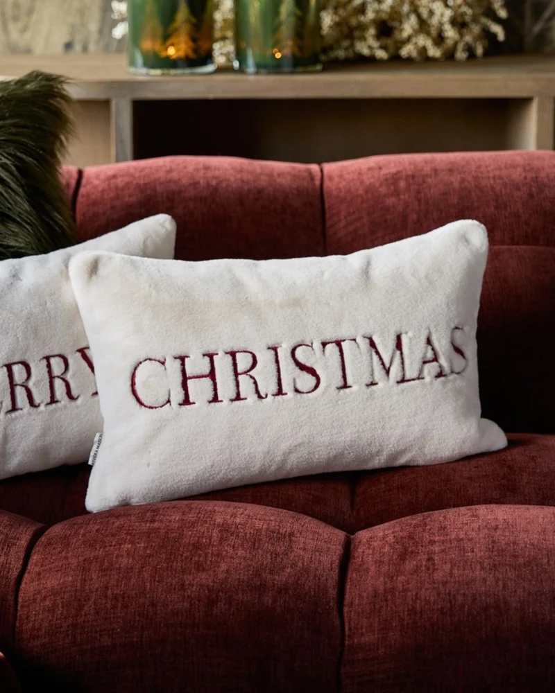 Kissenbezug "Merry Christmas 50x30" von Rivièra Maison