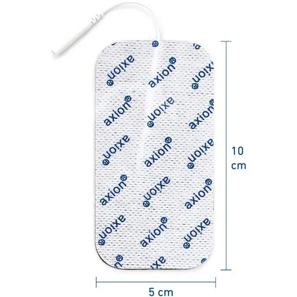 Elektroden - 10x5 cm - 16 Stück - passend zu axion, Prorelax, Promed, Auvon - 2mm Steckanschluss