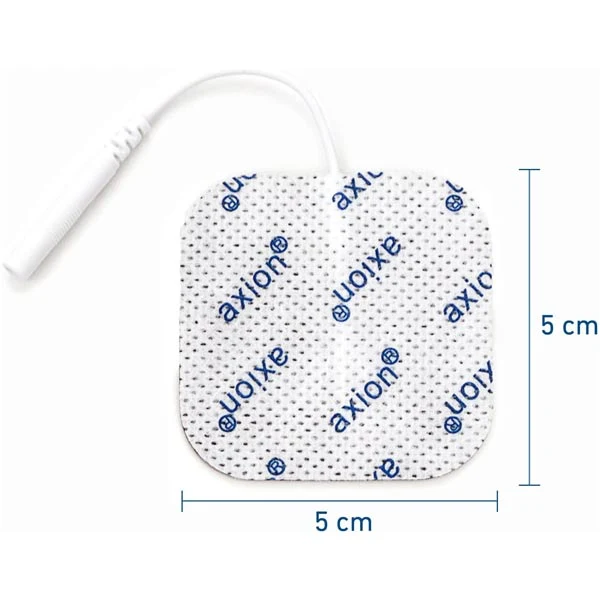 Elektroden, 5x5 cm - 16 Stück - passend zu axion, Prorelax, Promed, Auvon - 2mm Steckanschluss