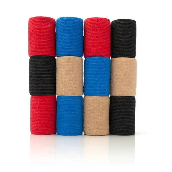 Haftbandage 7,5 cm Breite - 12 Rollen - Mix-Set in 4 Farben