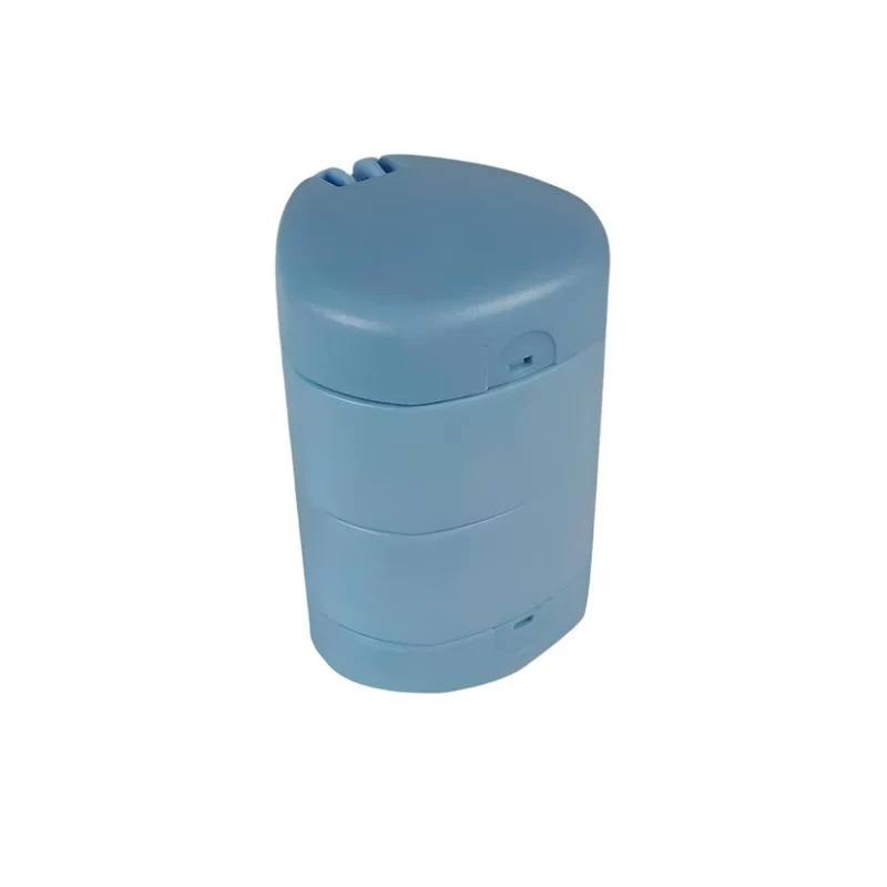 Tablettenbox | Tablettenmörser und Tablettenteiler | 3 in 1 | Blau | Mobiclinic