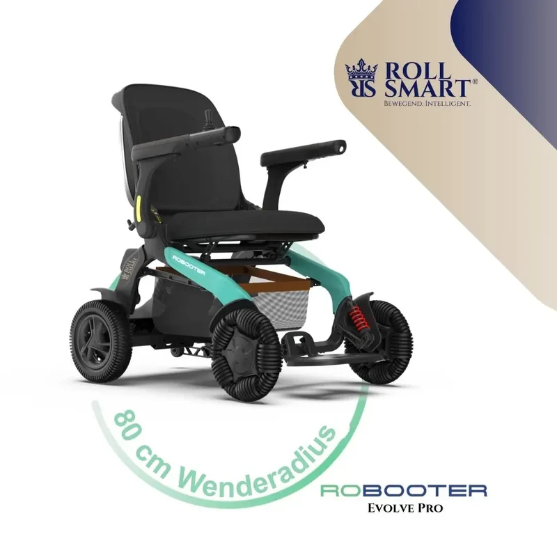 Roll smart robooter evolve pro, elektro-falt-rollstuhl, E60