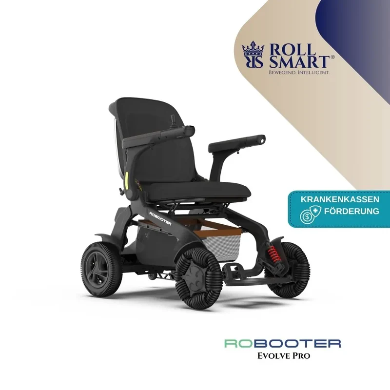 Roll smart robooter evolve pro, elektro-falt-rollstuhl, E60
