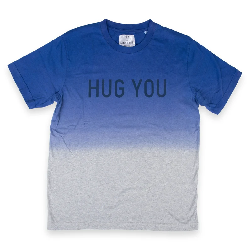T-Shirt HUG YOU, blau