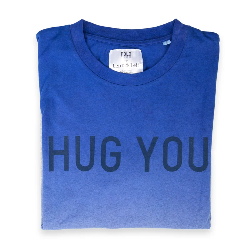 T-Shirt HUG YOU, blau
