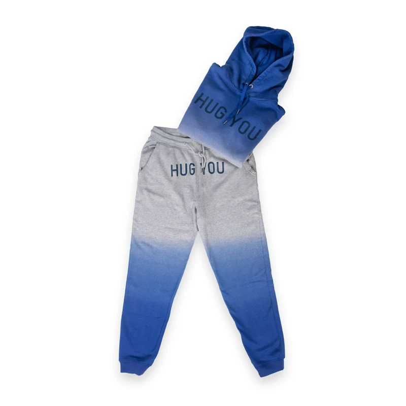 Hoodie HUG YOU, blau