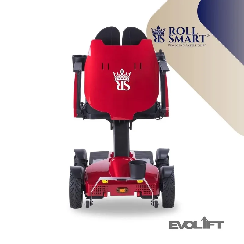Roll smart evolift stufenlos höhenverstellbarer elektro-falt-rollstuhl