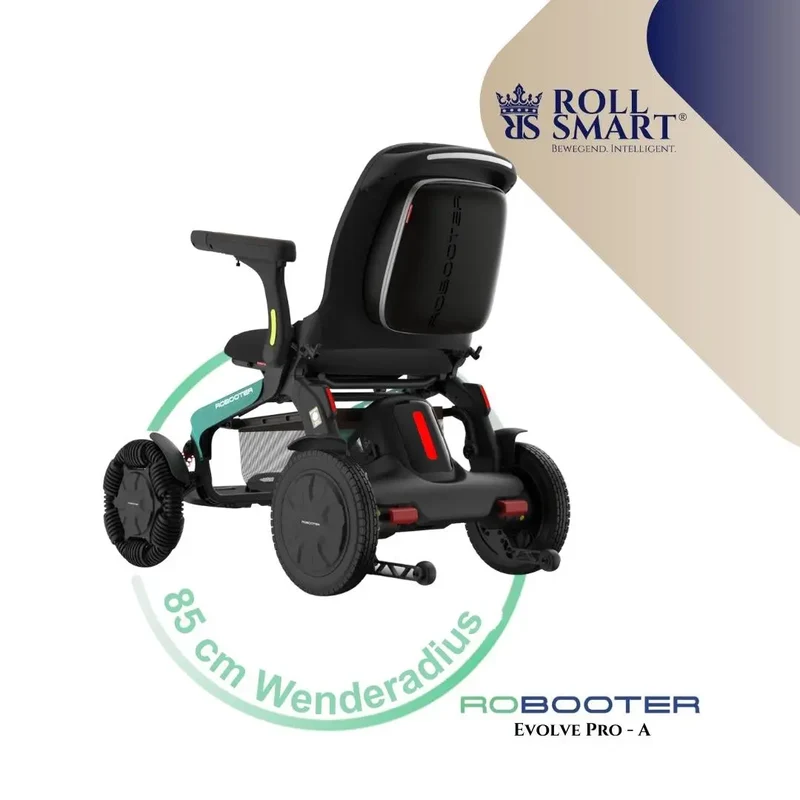 Roll smart robooter evolve pro-a, elektro-falt-rollstuhl,