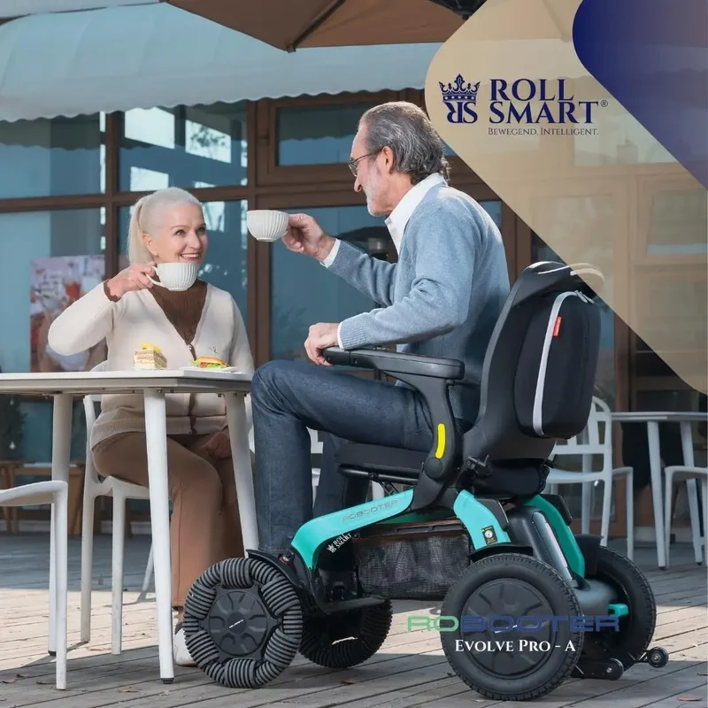 Roll smart robooter evolve pro-a, elektro-falt-rollstuhl,