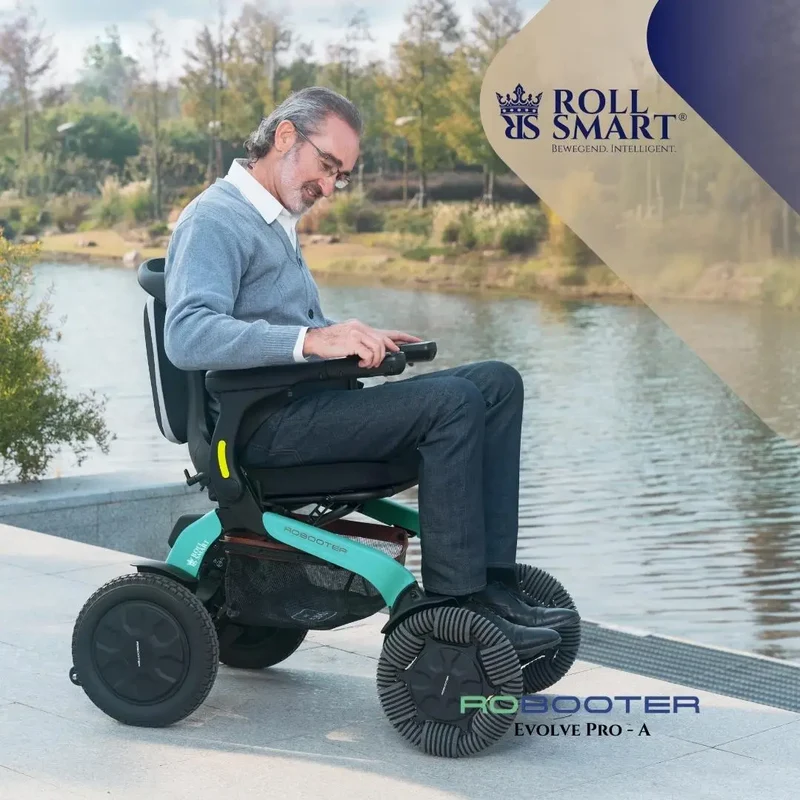 Roll smart robooter evolve pro-a, elektro-falt-rollstuhl,