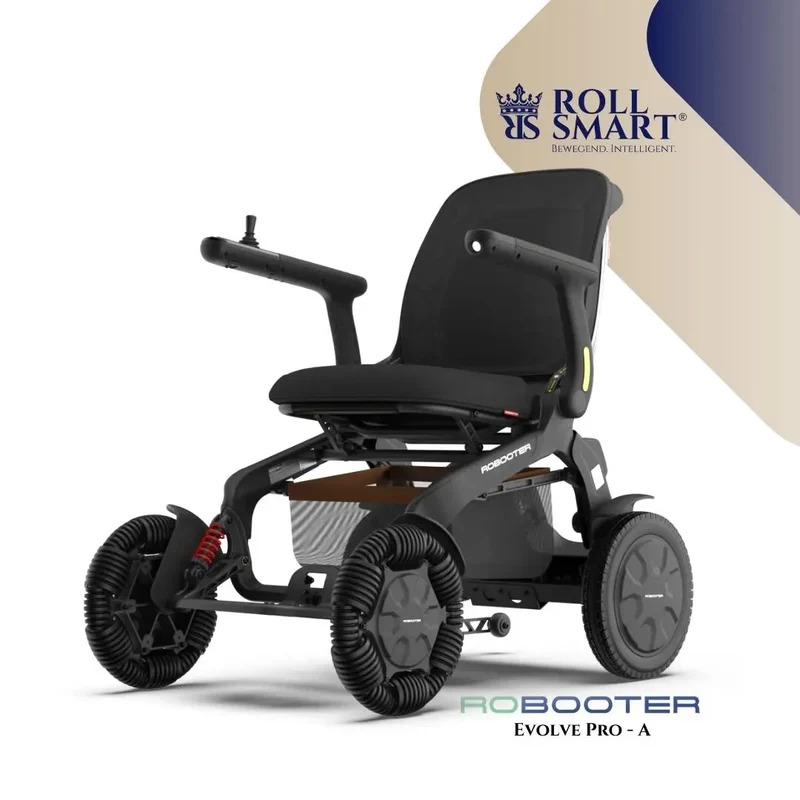 Roll smart robooter evolve pro-a, elektro-falt-rollstuhl,