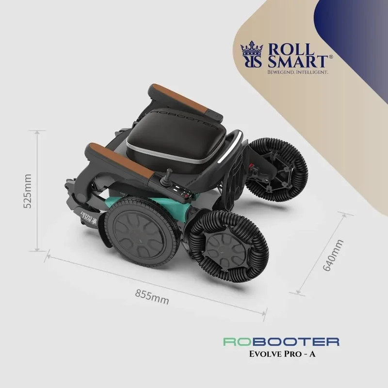Roll smart robooter evolve pro-a, elektro-falt-rollstuhl,
