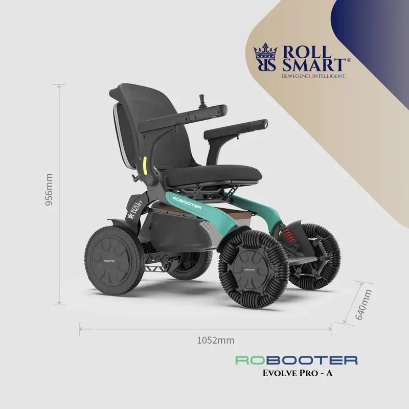 Roll smart robooter evolve pro-a, elektro-falt-rollstuhl,