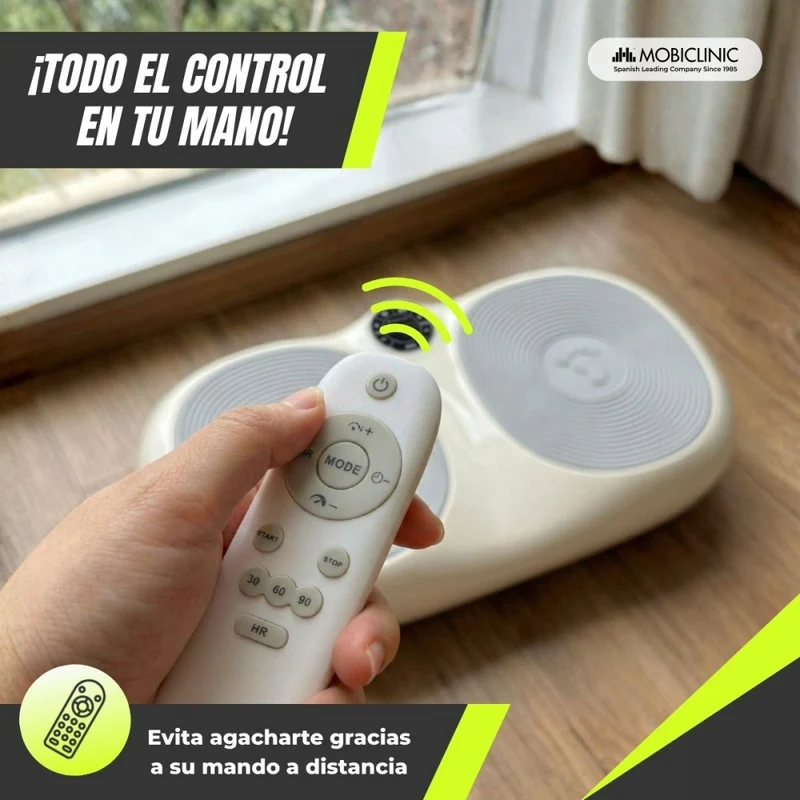 Vibrationsplattform | 99 Geschwindigkeiten | 9 Programme| Elastische Bänder | Bildschirm und Fernbedienung | Karol | Mobiclinic