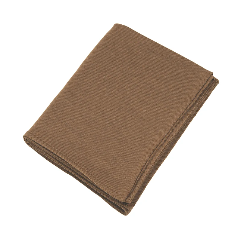 Decke 140x180cm RL uni, hellbraun
