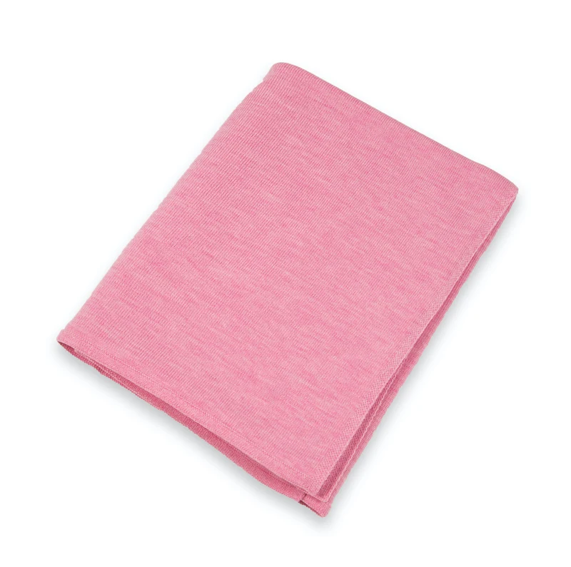 Decke 140x180cm RL uni, rosa meliert
