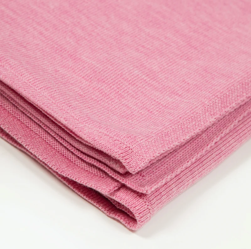 Decke 140x180cm RL uni, rosa meliert