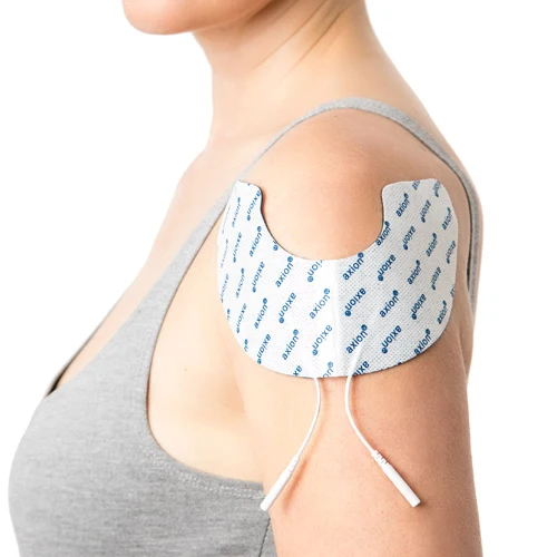 Elektrodenset (oberer Rücken) - 5 Stück - passend zu axion, Prorelax, Promed - 2mm Steckanschluss