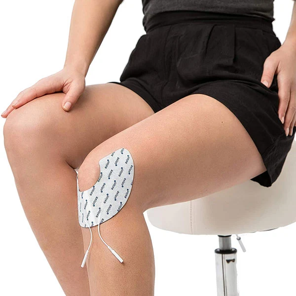 Knie-Elektrode - 2 Stück - passend zu axion, Prorelax, Promed, Auvon - 2mm Steckanschluss