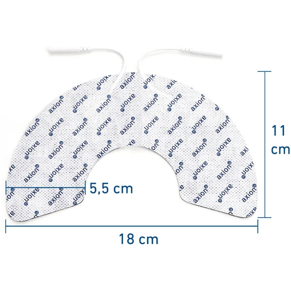 Knie-Elektrode - 2 Stück - passend zu axion, Prorelax, Promed, Auvon - 2mm Steckanschluss