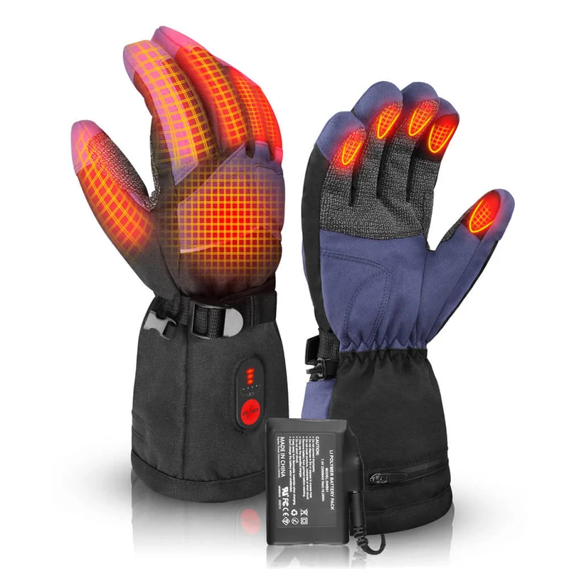 Savior Winter beheizte Arbeitshandschuhe — Kevlar-Griff, stoßfest, touchscreen-tauglich, wasserabweisend
