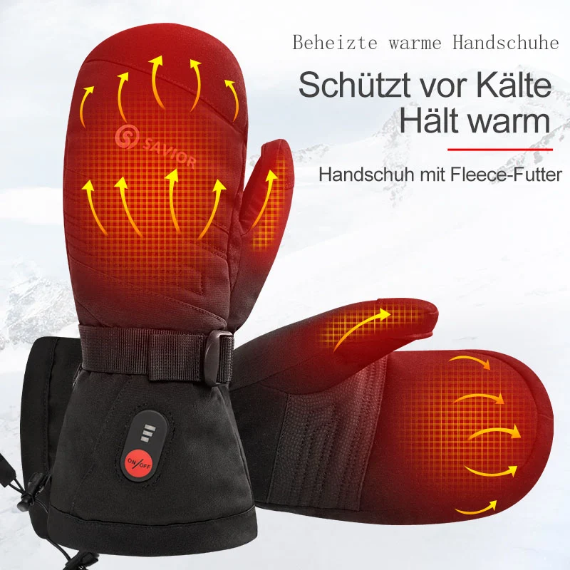 Savior Beheizte Fäustlinge für Ski