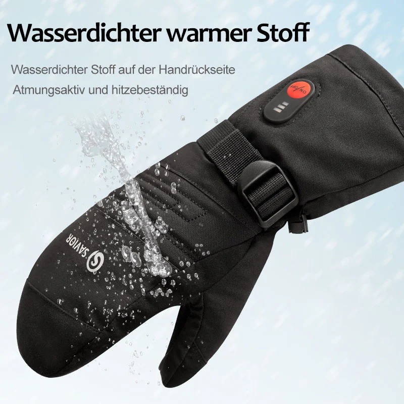 Savior Beheizte Fäustlinge für Ski
