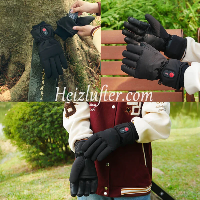 Keepwarming Touchscreen Wear Resistant Spritzwassergeschützt Beheizte Handschuhe