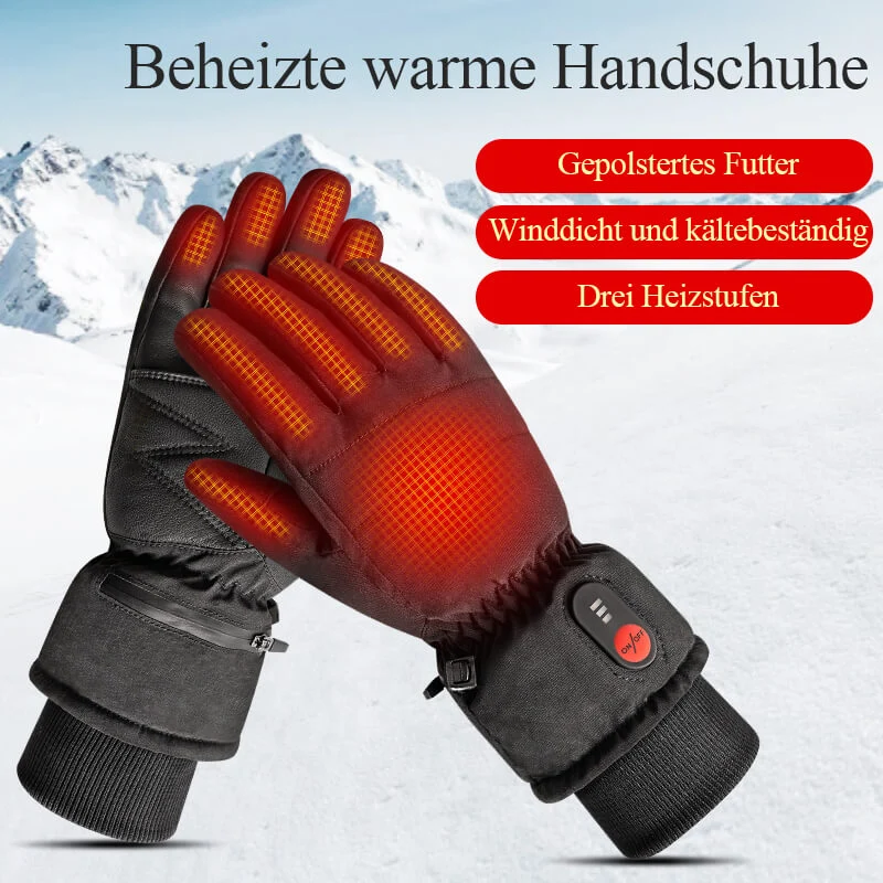 Keepwarming Touchscreen Wear Resistant Spritzwassergeschützt Beheizte Handschuhe