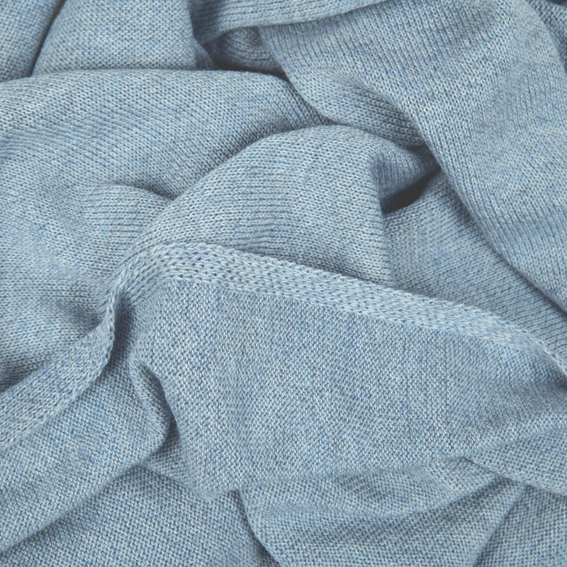 Decke 140x180cm RL uni, hellblau meliert