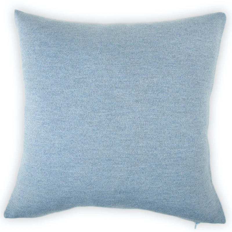 Kissenhülle 60x60cm uni, hellblau meliert