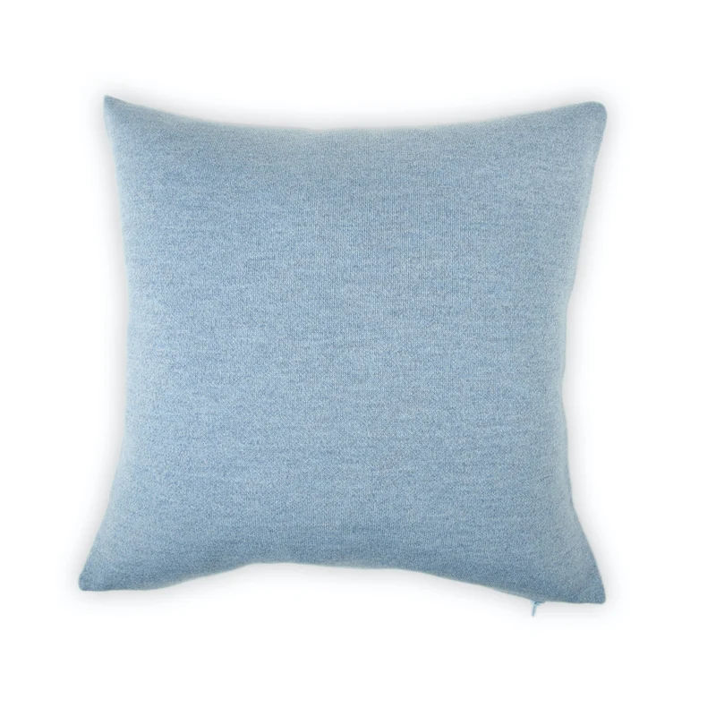 Kissenhülle 50x50cm uni, hellblau meliert