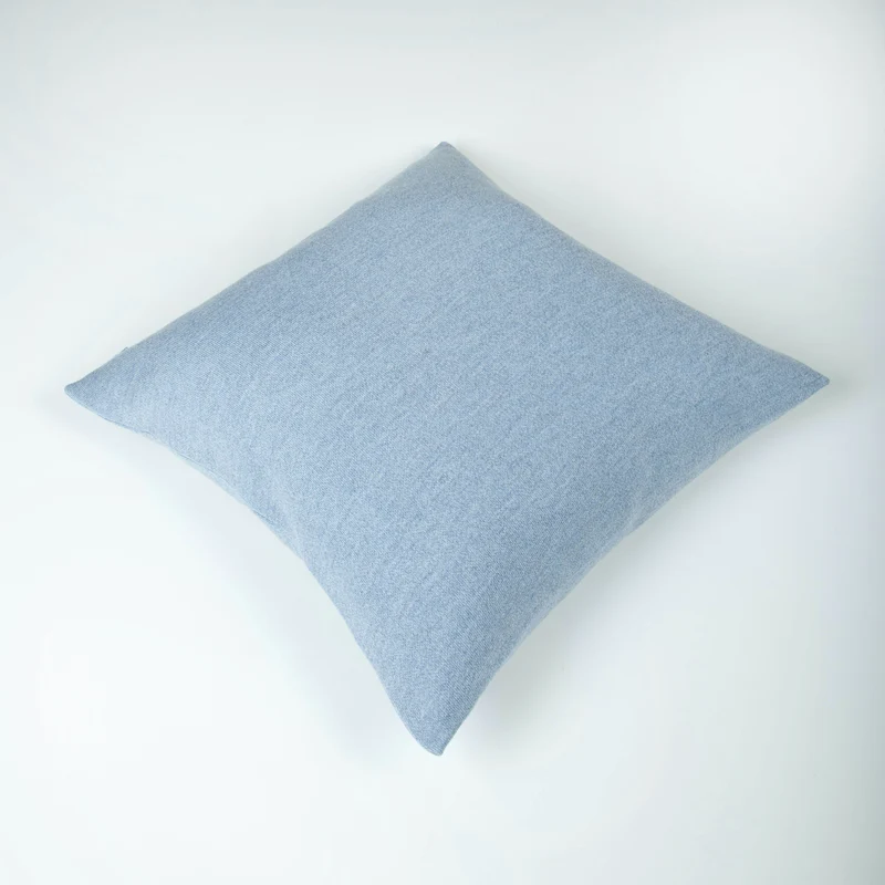 Kissenhülle 50x50cm uni, hellblau meliert