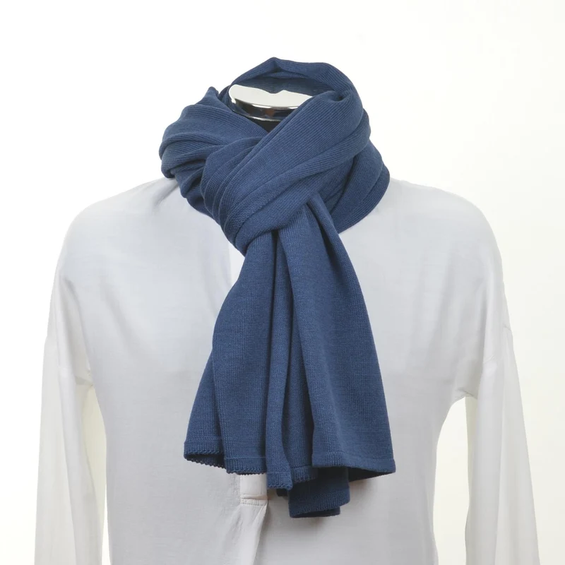 Schal unisex, 70x200cm, blau