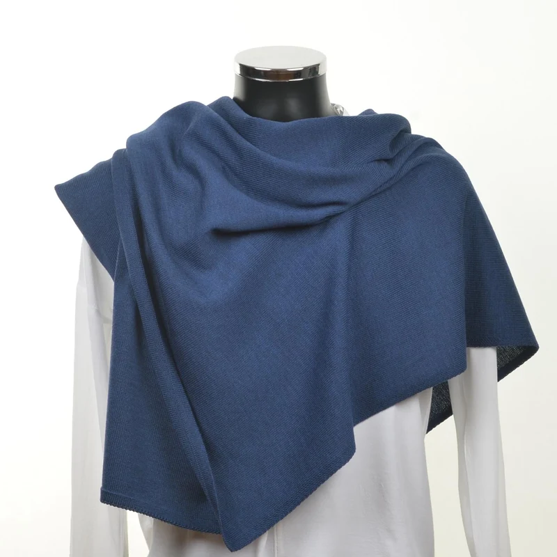 Schal unisex, 70x200cm, blau