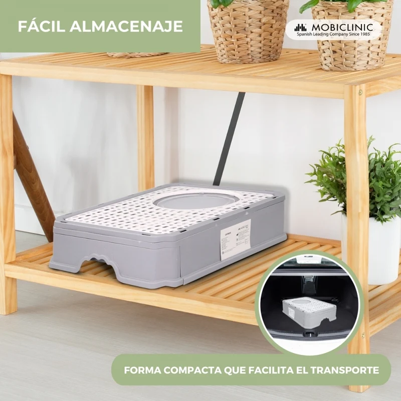 Katzentoilette | Geschlossen | Inklusive Schaufel | Ausziehbare und herausnehmbare Wanne | Stabil | CatBox | Mobiclinic