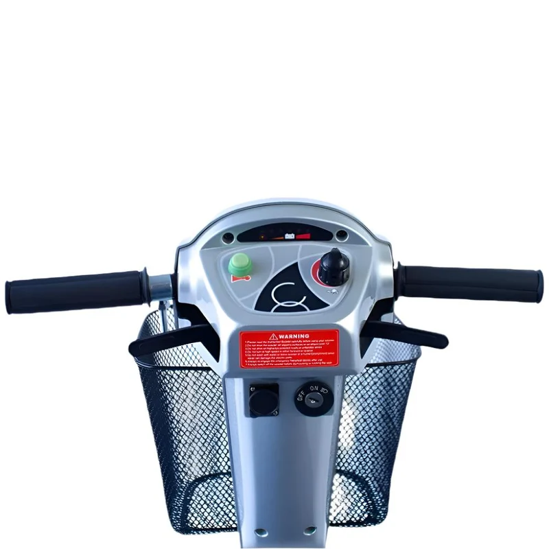 Elektromobil Senioren mit 4 Rädern | Kapazität 34 km | Dreh- und Klappsitz | 12V | Grau | Modell: Piscis | Mobiclinic