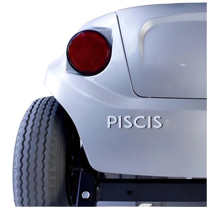 Elektromobil Senioren mit 4 Rädern | Kapazität 34 km | Dreh- und Klappsitz | 12V | Grau | Modell: Piscis | Mobiclinic